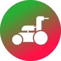 Lawnmower Creative Icon Design vector