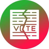 Ballot Creative Icon Design vector