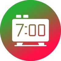 Alarm Clock Creative Icon Design vector