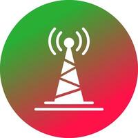 Radio Tower Creative Icon Design vector