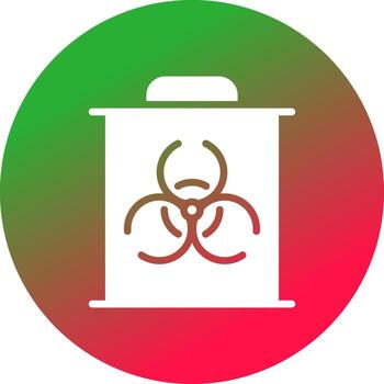 Glyph Gradient Circle Design vector