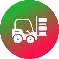 Forklift Creative Icon Design vector