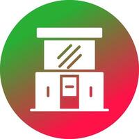Dressing Table Creative Icon Design vector