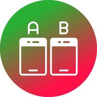 Ab Testing Creative Icon Design vector