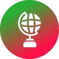 Globe Stand Creative Icon Design vector