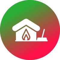 Fire Damage Cleaning Creative Icon Design vector