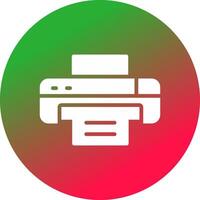 Glyph Gradient Circle Design vector