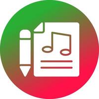 Music Score Creative Icon Design vector