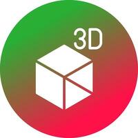 3D Object Creative Icon Design vector