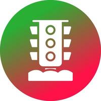 Traffic Light Creative Icon Design vector