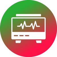 EKG Monitor Creative Icon Design vector