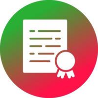 Certificate Creative Icon Design vector