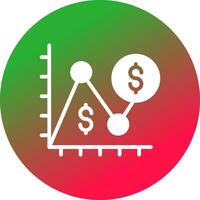 Average Dollar Sale Creative Icon Design vector