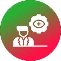 Automatic Eye Examination Creative Icon Design vector