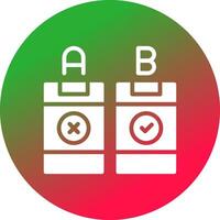 AB Testing Creative Icon Design vector