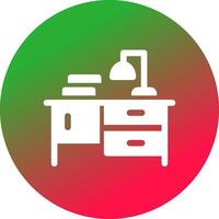 Study Table Creative Icon Design vector