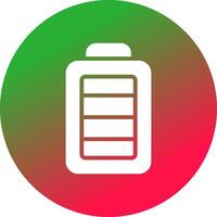 Full Battery Creative Icon Design vector