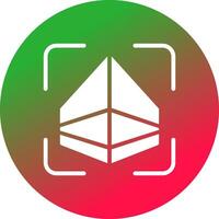 3D Surface Creative Icon Design vector