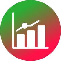 Growth Chart Creative Icon Design vector