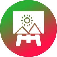 Canvas Creative Icon Design vector