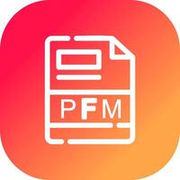 PFM Creative Icon Design vector