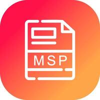 MSP Creative Icon Design vector