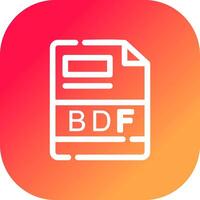 BDF Creative Icon Design vector