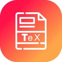 TeX Creative Icon Design vector