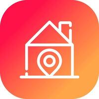 Home Location Creative Icon Design vector