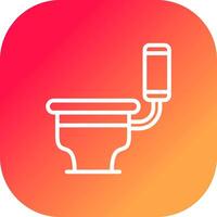 Toilet Creative Icon Design vector