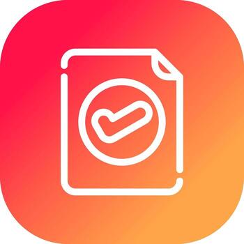 Valid Document Creative Icon Design vector