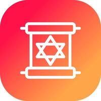 Scroll torah Creative Icon Design vector