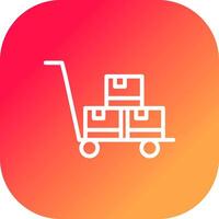 Trolley Creative Icon Design vector