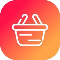 Glyph Gradient Circle Design vector