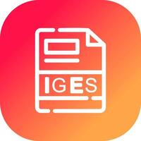 IGES Creative Icon Design vector