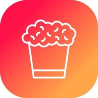 Popcorn Creative Icon Design vector