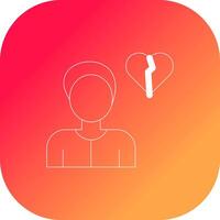 Alone Creative Icon Design vector