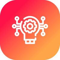 Technology Disruption Creative Icon Design vector