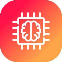 Super Brain Creative Icon Design vector