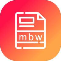 mbw creativo icono diseño vector