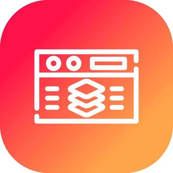 Full Stack Developer Creative Icon Design vector