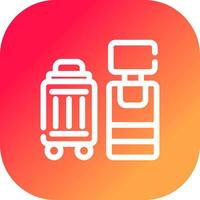 Self Check In Creative Icon Design vector