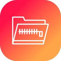Zip Folder Creative Icon Design vector