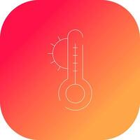 Temperature Creative Icon Design vector