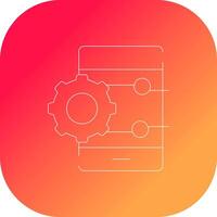 Project Management App Creative Icon Design vector