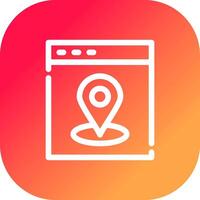 Web Location Creative Icon Design vector