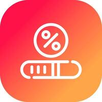 Progress Bar Creative Icon Design vector