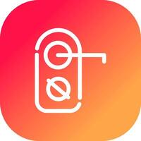 Do Not Disturb Creative Icon Design vector