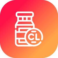 Chlorine Creative Icon Design vector