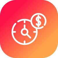 Time Is Money Creative Icon Design vector